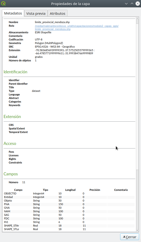 Layer Properties from Browser Panel