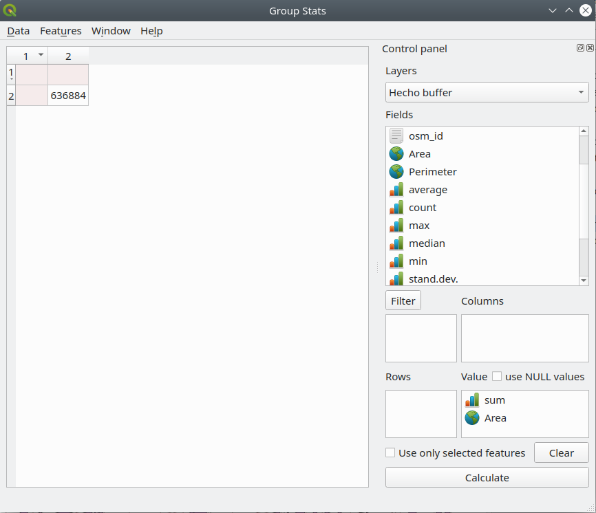 Calculate area for the newly obtained layer, then calculate using GroupStats the total sum