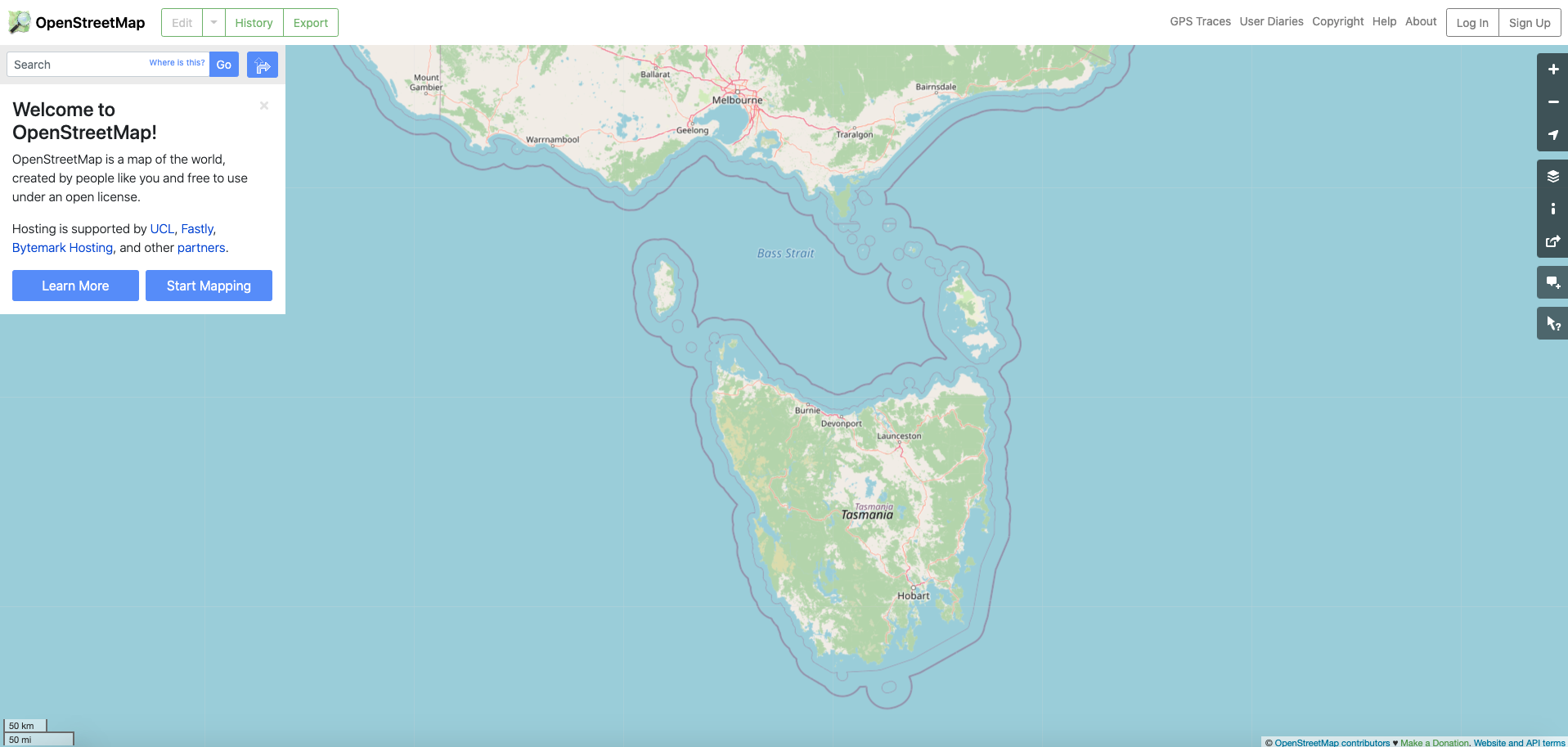 OpenStreetMap website