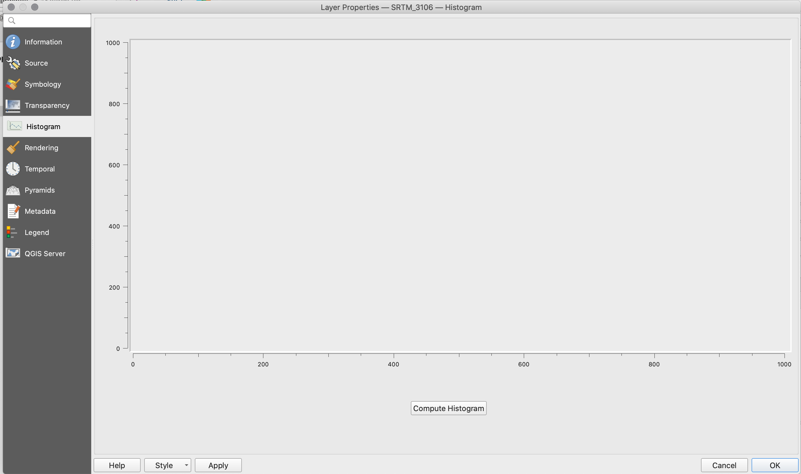 Histogram window