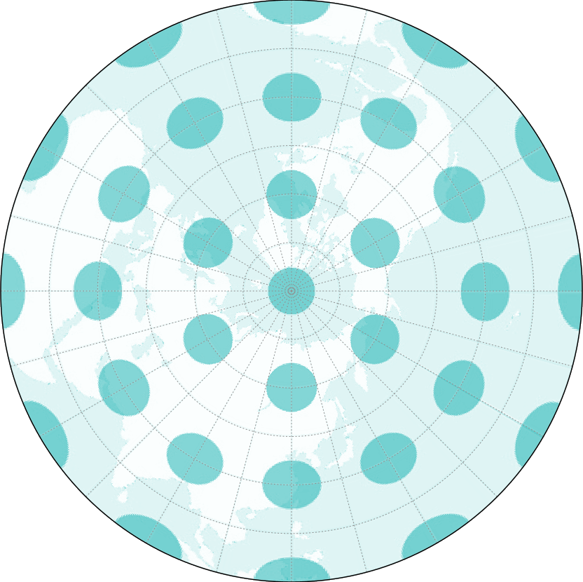 Projeção azimutal equidistante