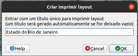 Nomeando o layout de impressão