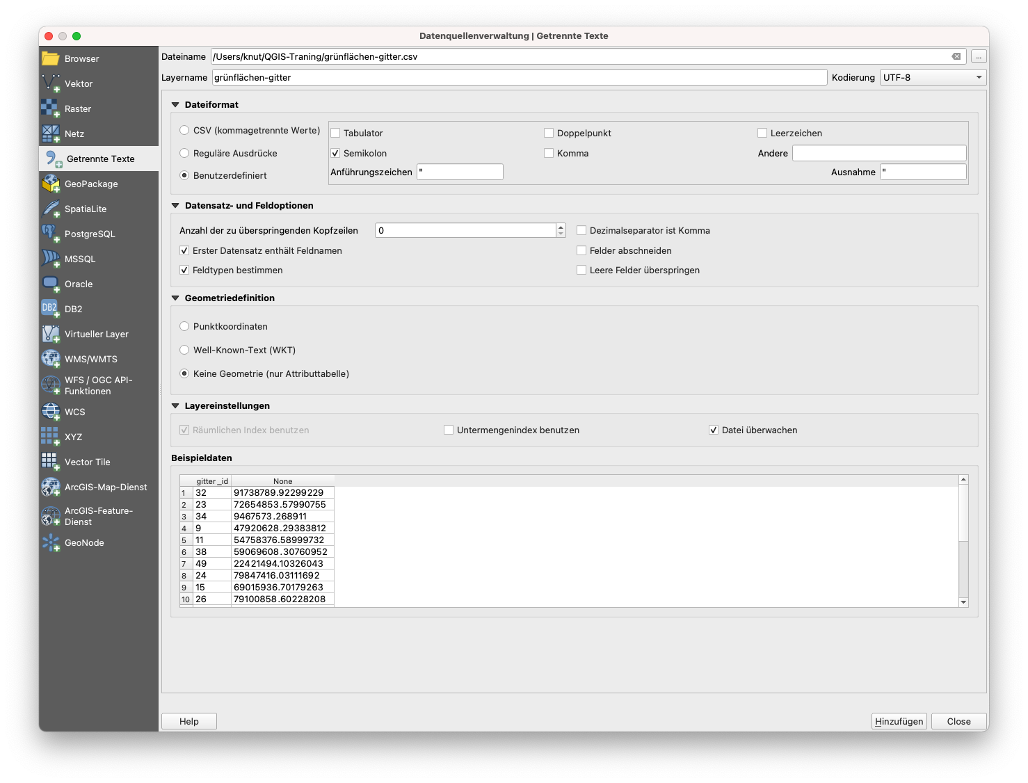 Laden von grünflächen-gitter.csv