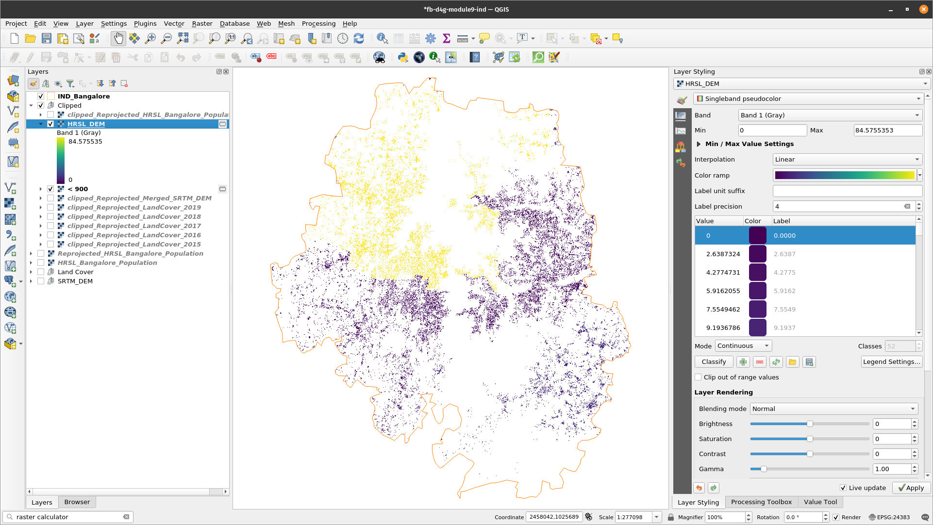 Using Value Tool to check results of Raster Calculator