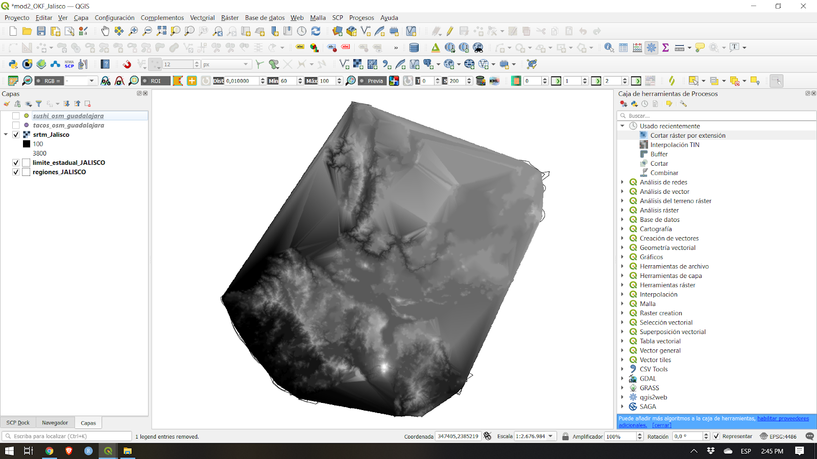 QGIS Interface with all layers loaded