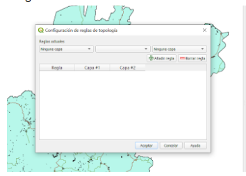 Topology rule settings window