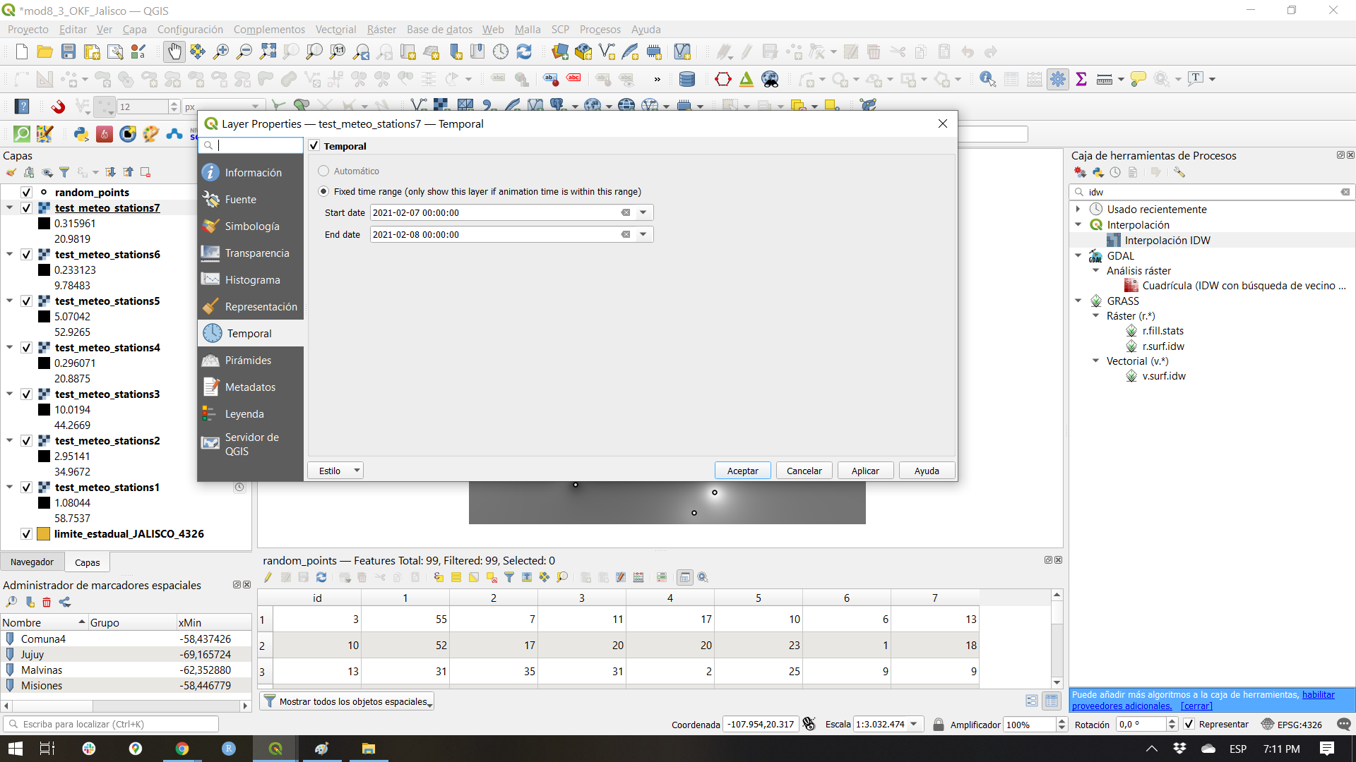 Setting temporal information to the raster dataset (7)