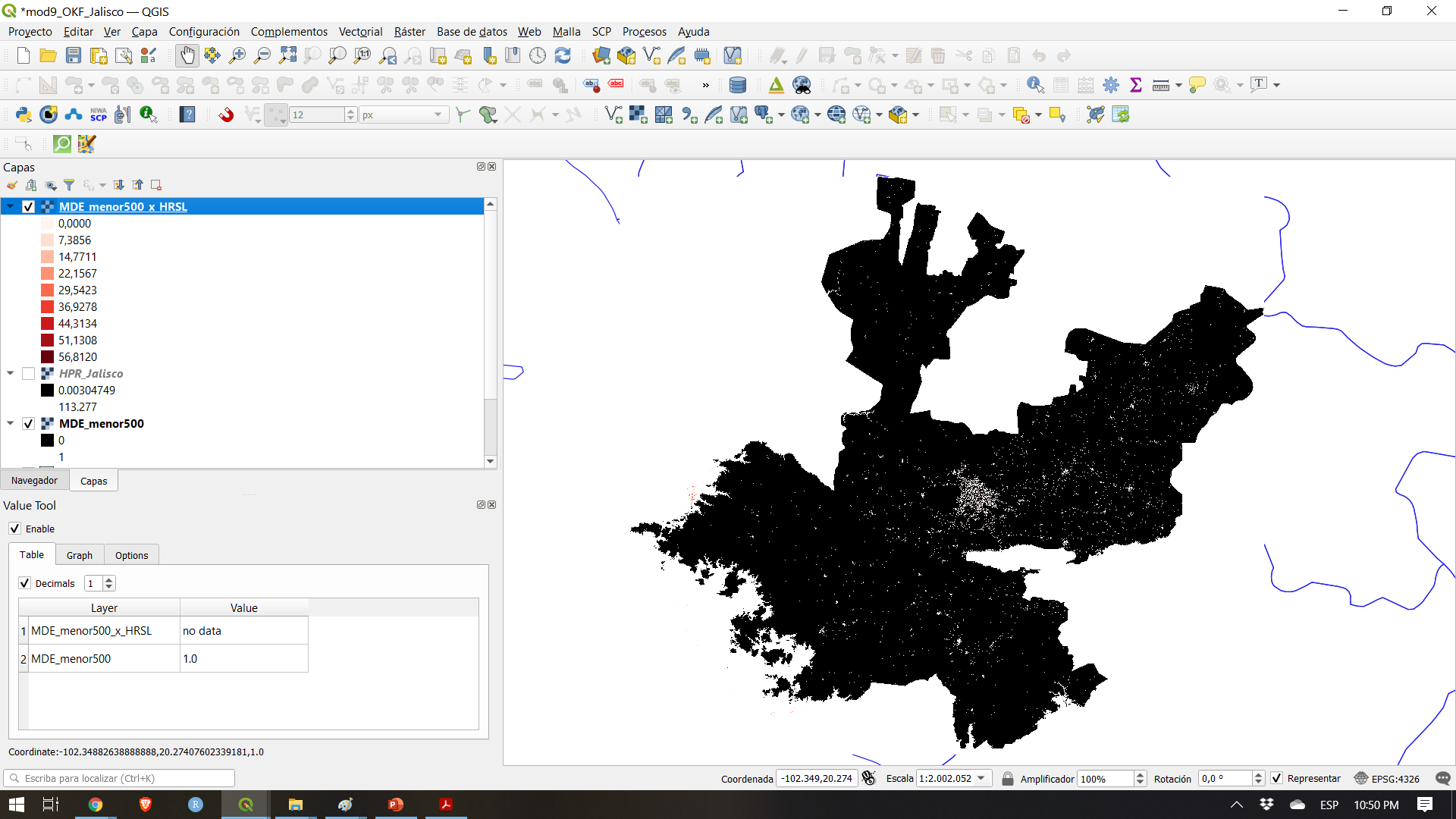 Using Value Tool to check results of Raster Calculator