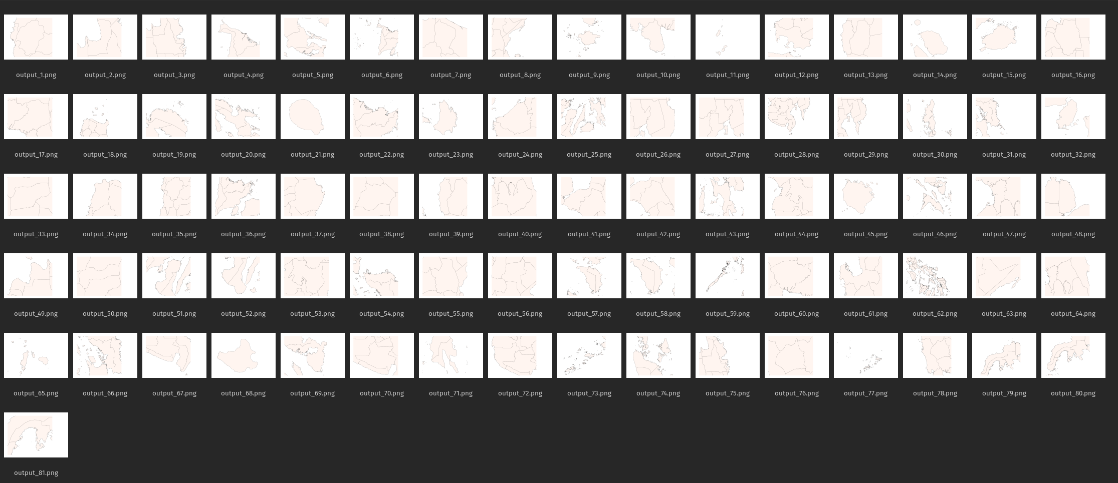 Atlas Outputs