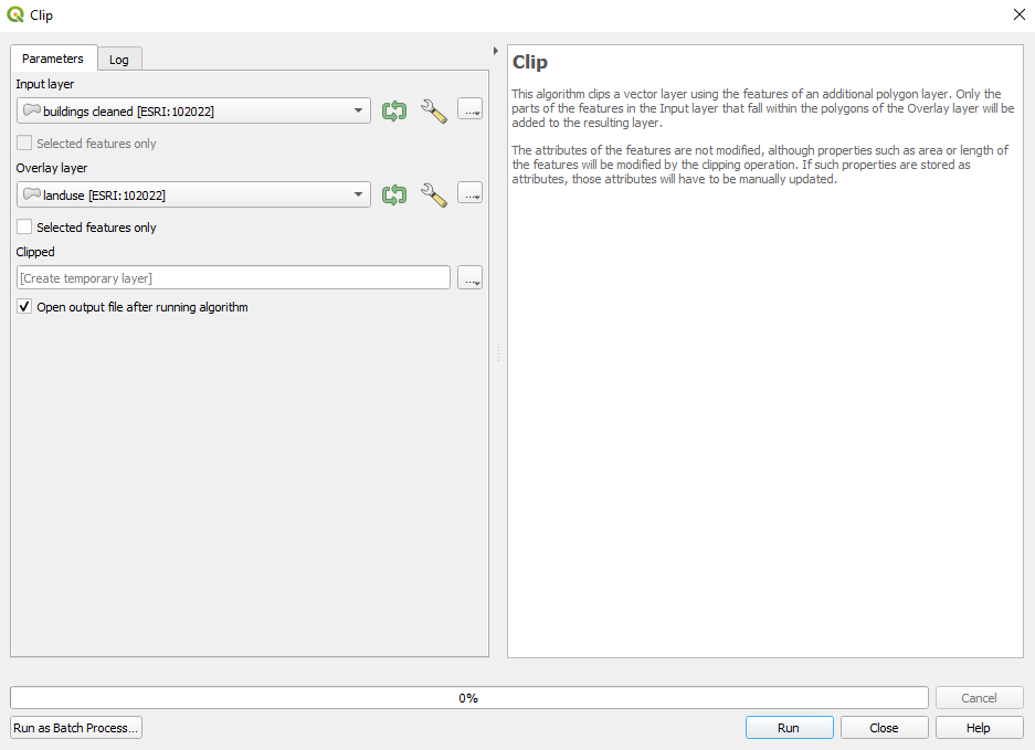 Running the Clip algorithm