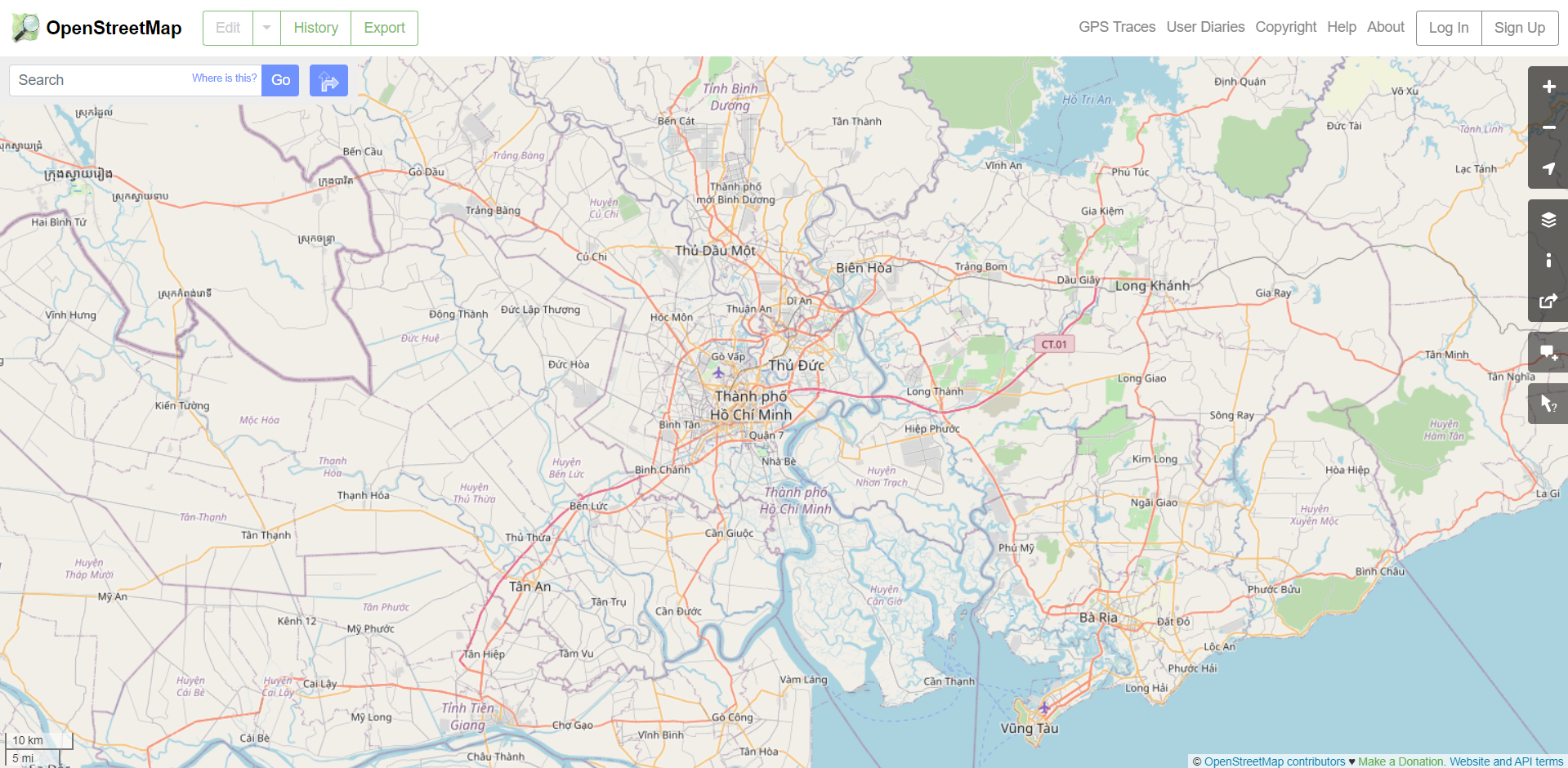 OpenStreetMap website